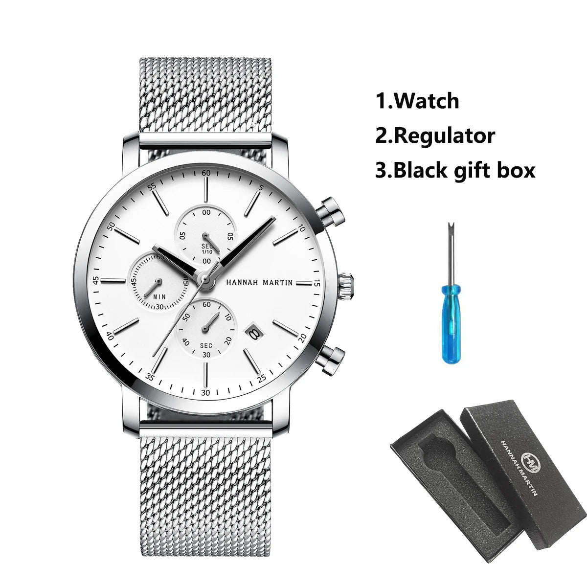 Reloj Hannah Martin Acero Negro