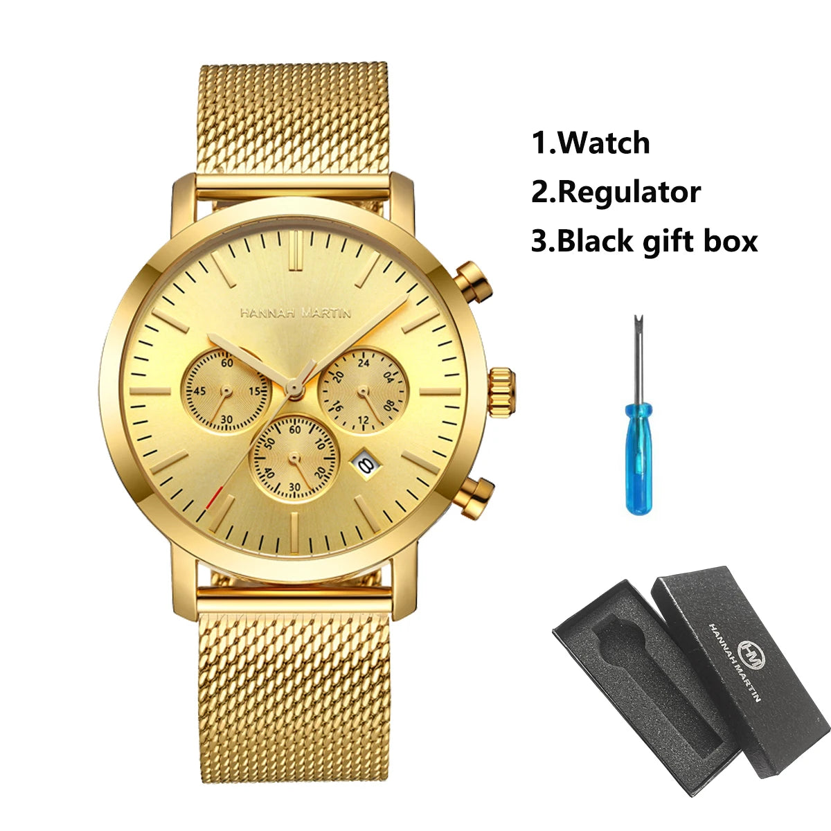 Reloj Hannah Martin Acero Negro