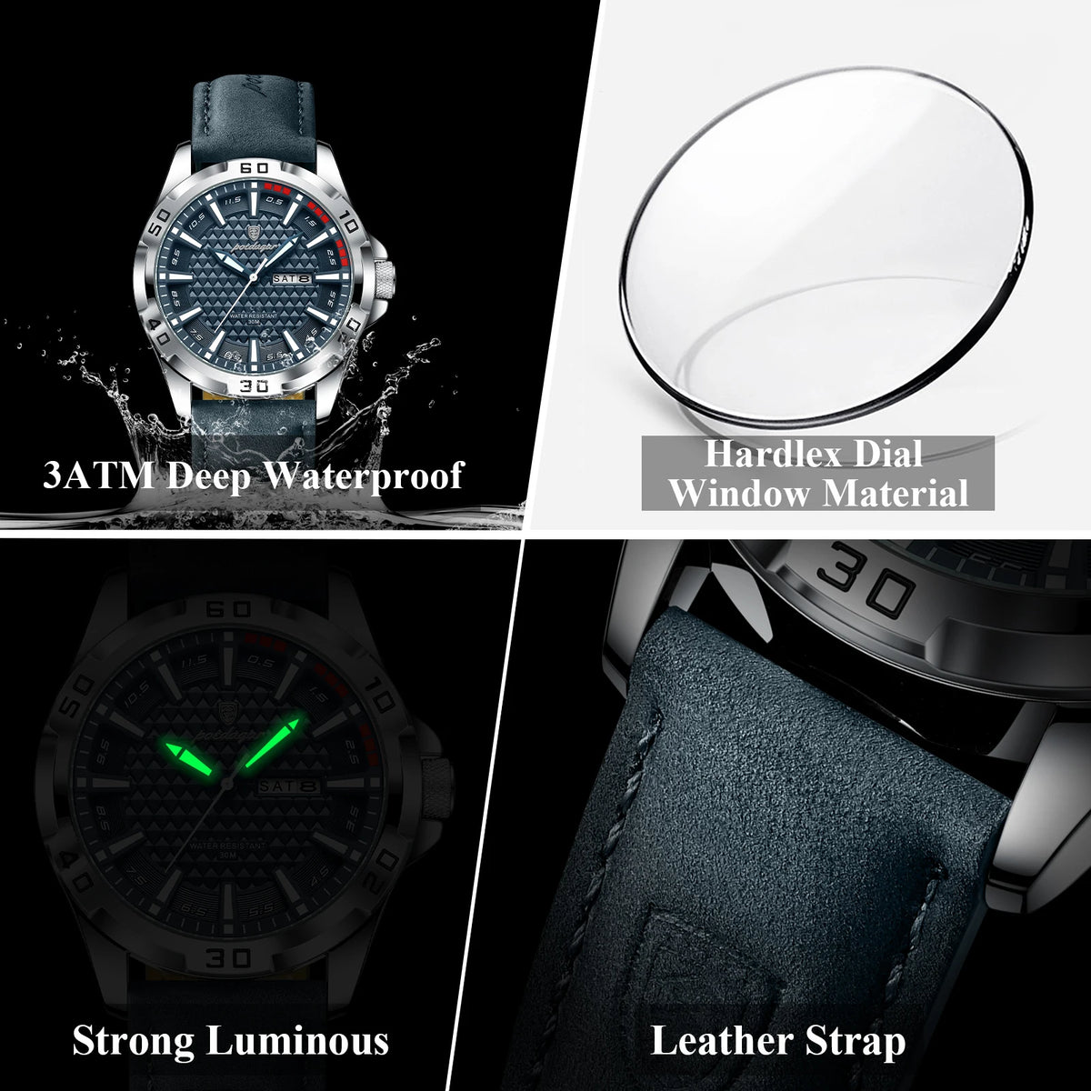 Reloj POEDAGAR Cronógrafo Acero
