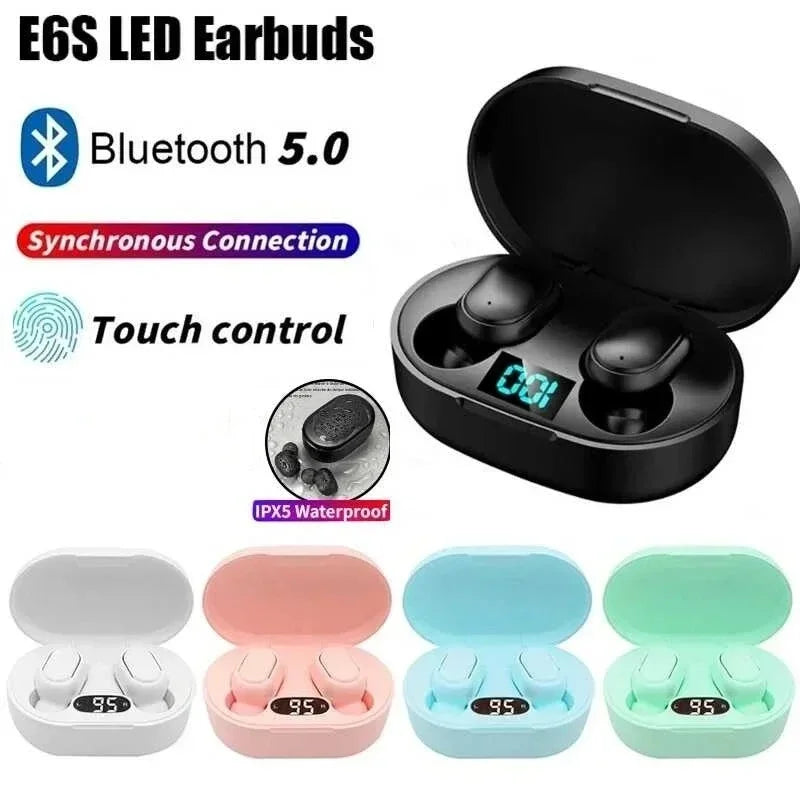 Auriculares E6S Pantalla Digital