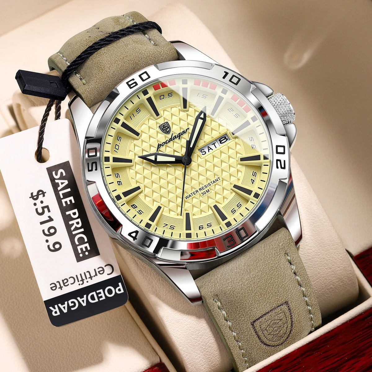 Reloj POEDAGAR Cronógrafo Acero