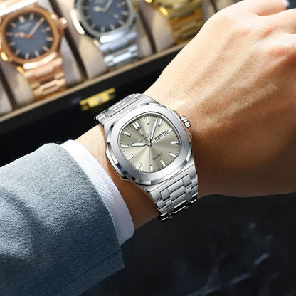 Reloj POEDAGAR Militar Cuadrado con Caja