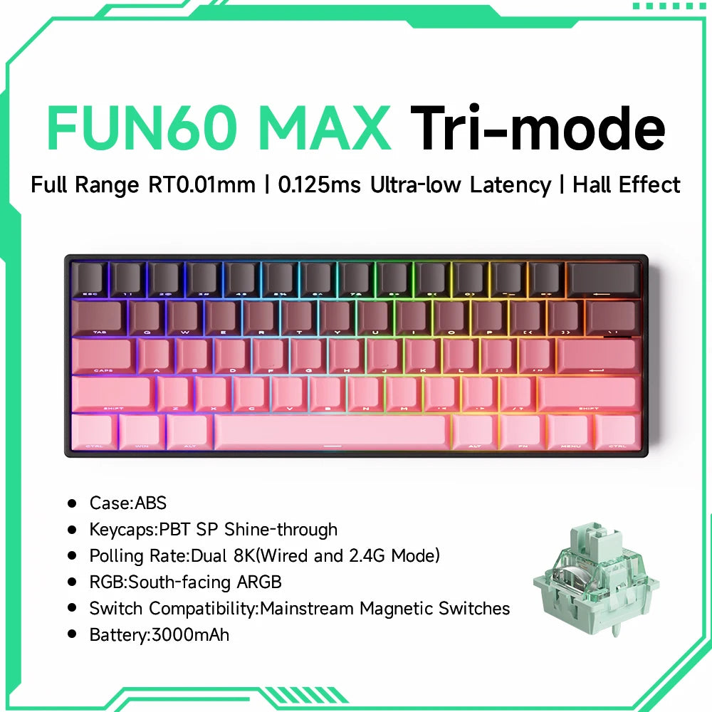 Teclado Mecánico Gaming Akko FUN60 RGB 60%