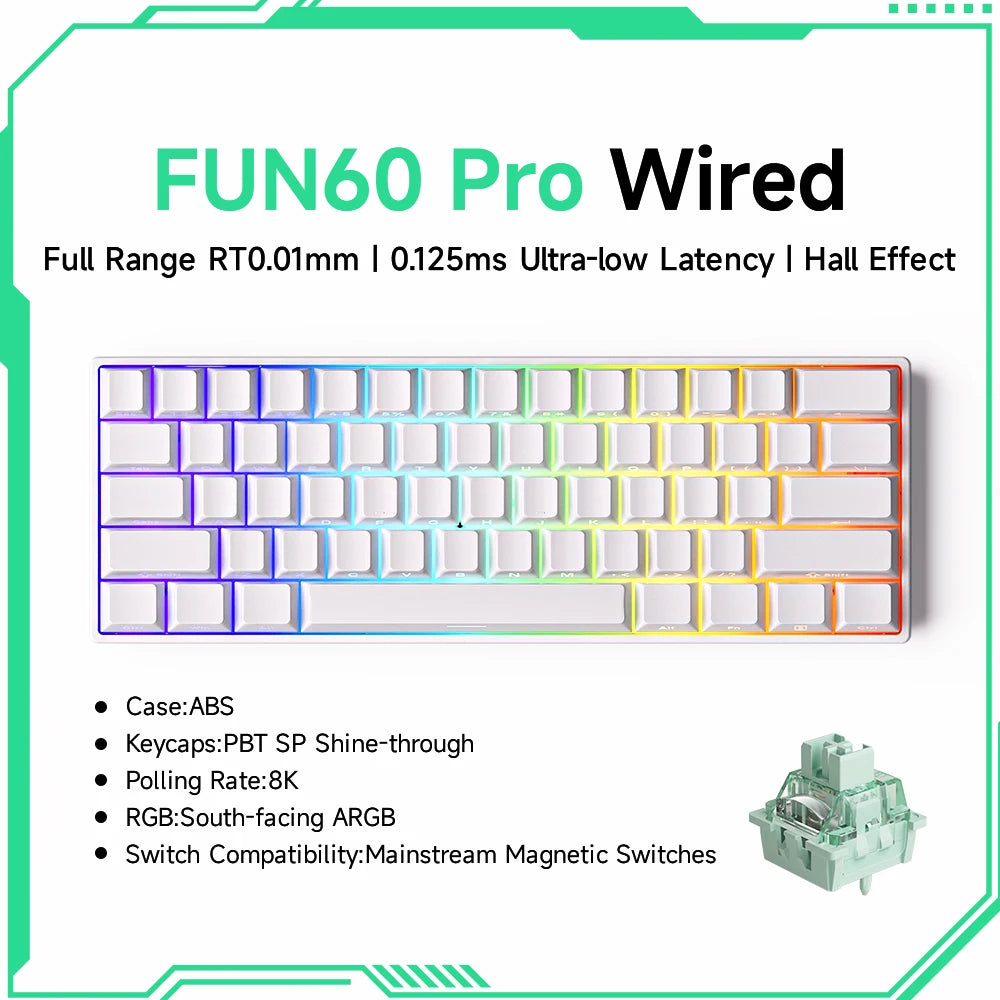 Teclado Mecánico Gaming Akko FUN60 RGB 60%