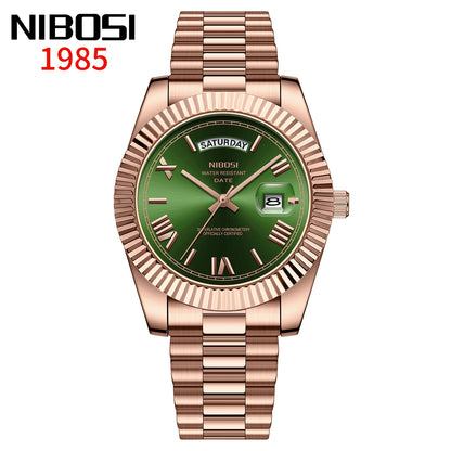 Reloj Nibosi Acero con Fecha