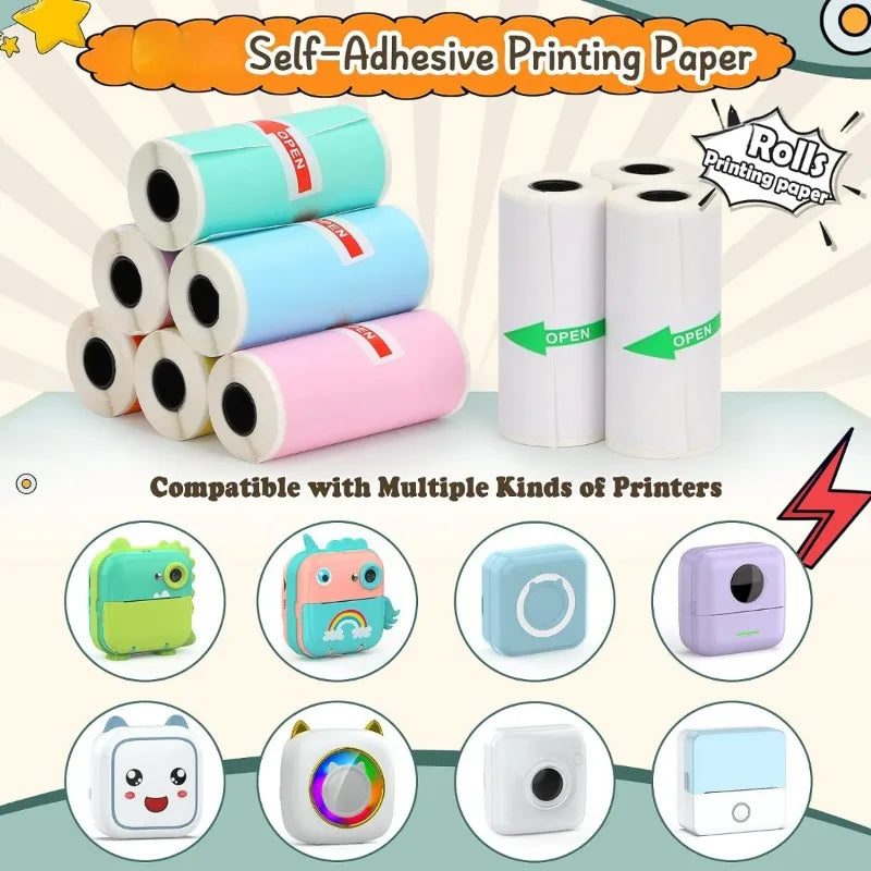 Papel Adhesivo para Mini Impresora