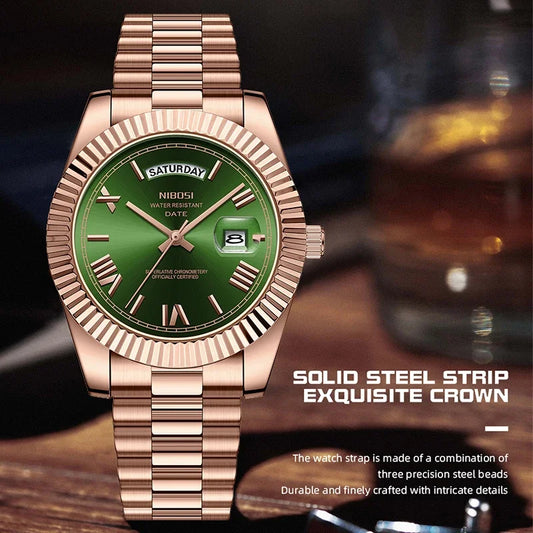 Reloj Nibosi Acero con Fecha
