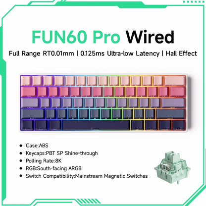 Teclado Mecánico Gaming Akko FUN60 RGB 60%