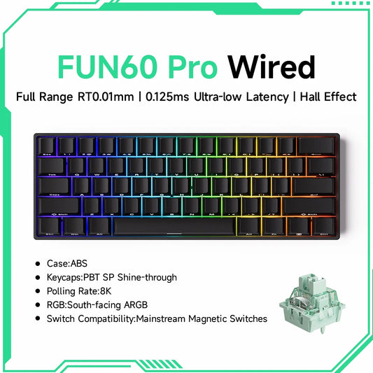 Teclado Mecánico Gaming Akko FUN60 RGB 60%
