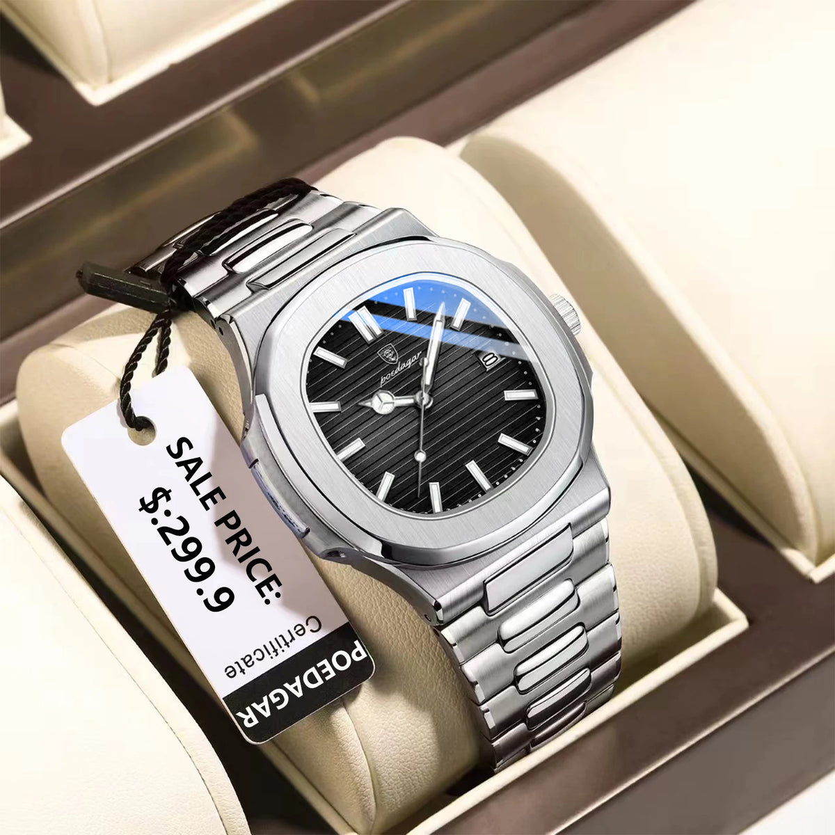Reloj POEDAGAR Esfera Cuadrada