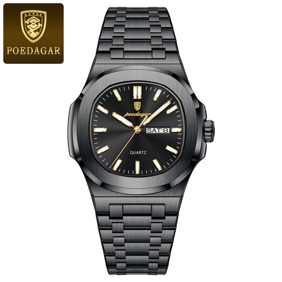 Reloj POEDAGAR Militar Cuadrado con Caja