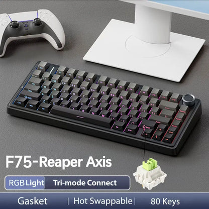 Teclado Mecánico Gaming AULA F75 RGB Inalámbrico